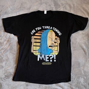 Tultex Black Graphic Tee with Colorful Design